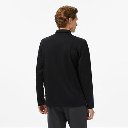 Nautica Erkek Siyah Classic Fit Uzun Kollu Polo Yaka T-shirt