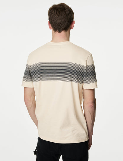 Saf Pamuklu Kısa Kollu T-shirt