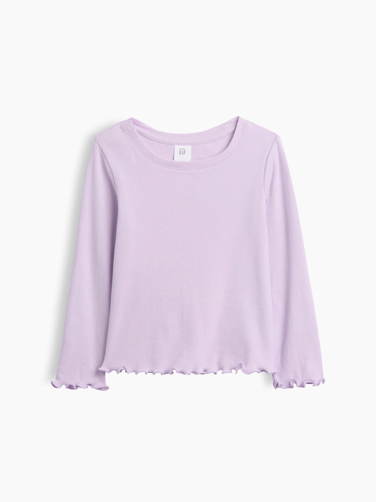Lila Fitilli Bisiklet Yaka T-shirt