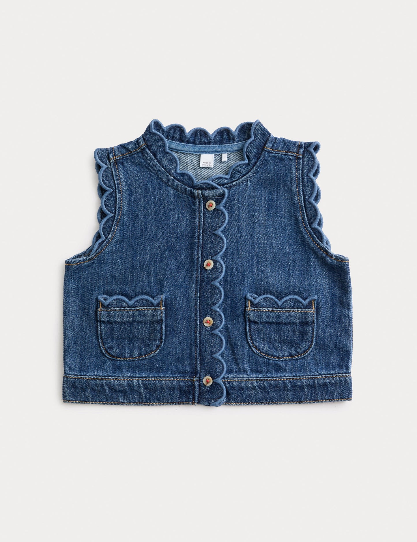 Denim Çocuk Yelek
