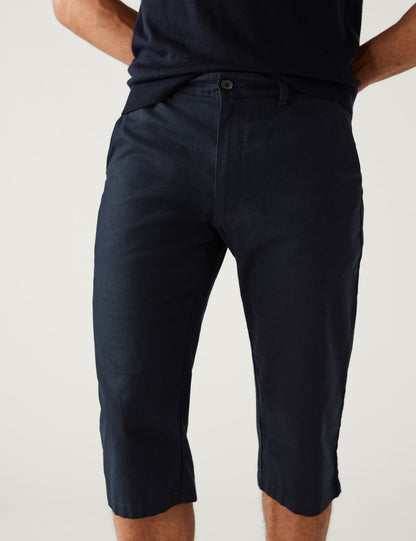 Regular Fit Keten Şort