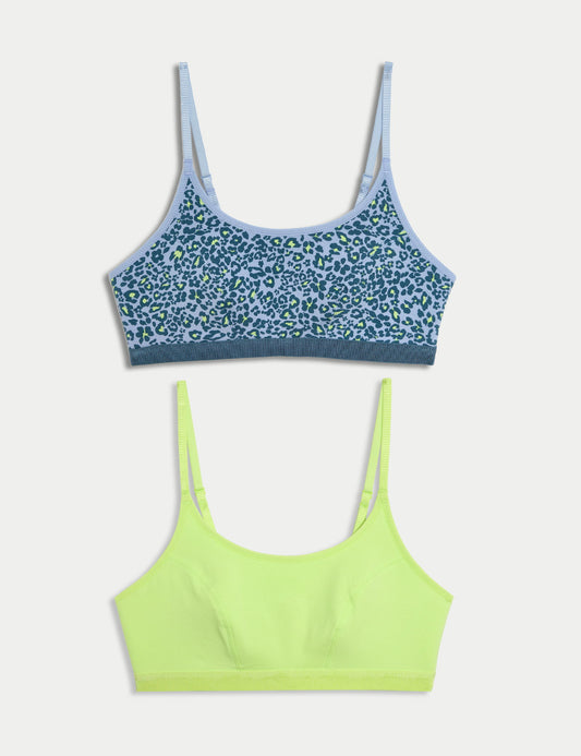 2'li Pamuklu Crop Top Ilk Sütyenim