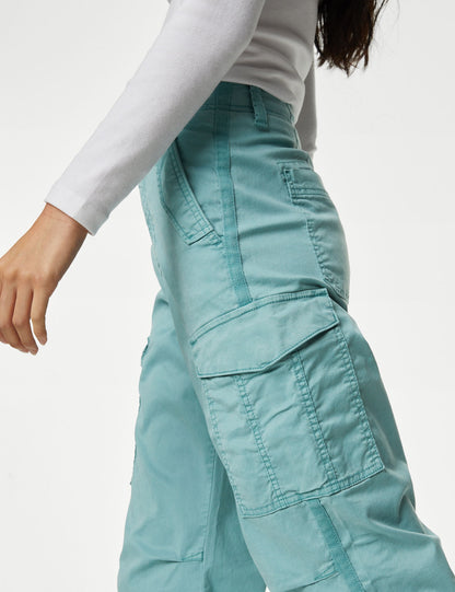 Lyocell™ Straight Leg Kargo Pantolon