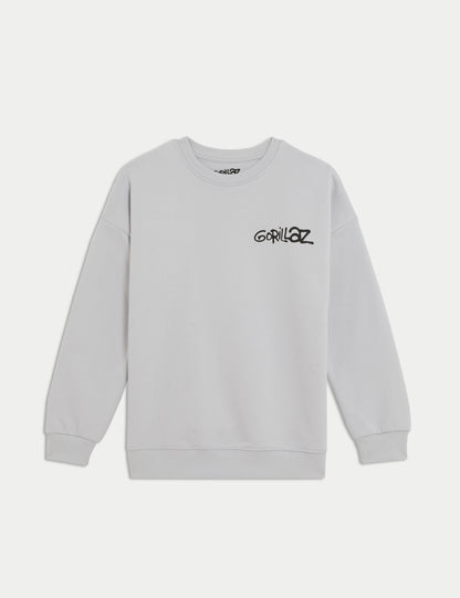 Saf Pamuk Sweatshirt