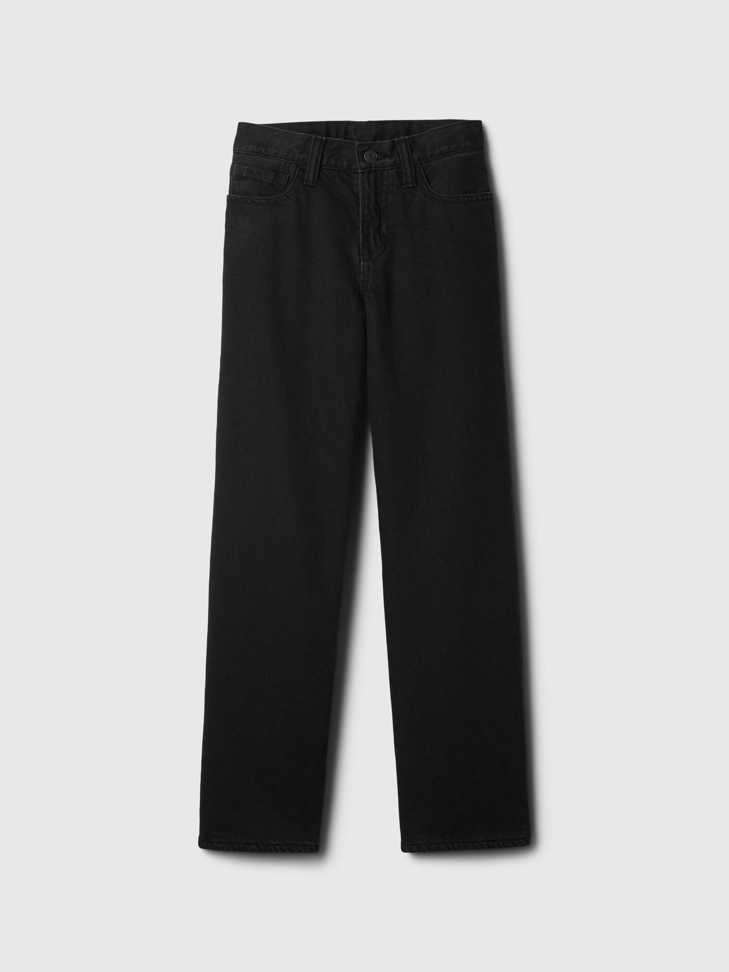 Siyah 90s Loose Cozy Astarlı Jean Pantolon