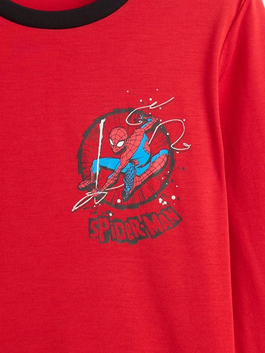 Kırmızı Marvel Spider-man Geri Dönüştürülmüş Pijama Takımı