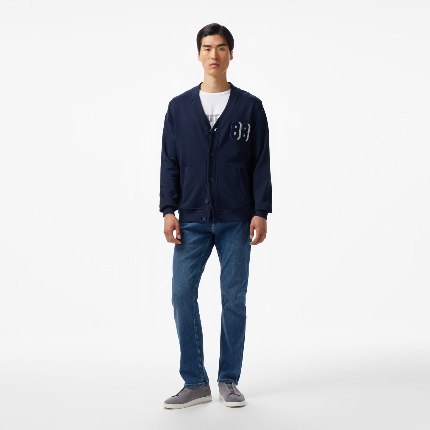 Nautica Erkek Lacivert Regular Fit V Yaka Sweatshirt