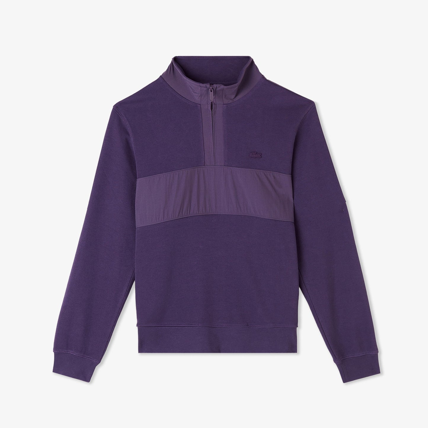 Lacoste Erkek Classic Fit Yarım Fermuarlı Mor Sweatshirt