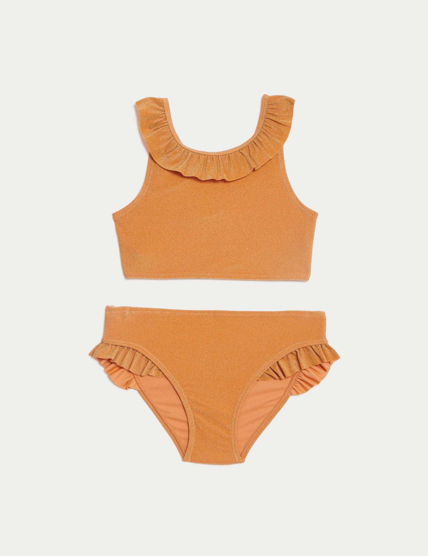 Fırfır Detaylı Bikini Takımı (6-16 Yaş)