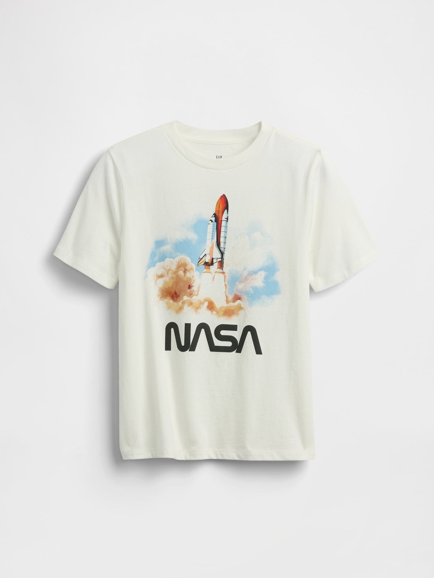 Beyaz Grafik Baskılı T-shirt