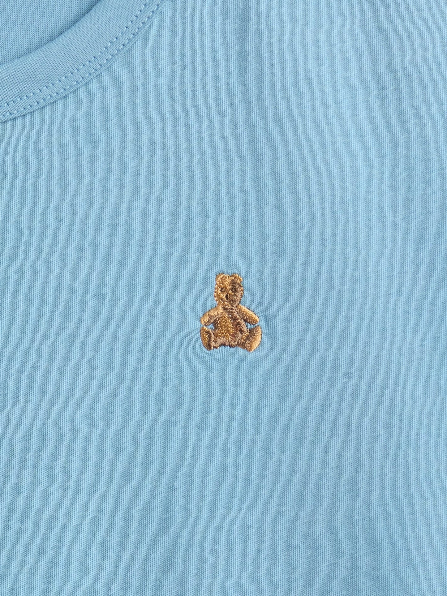 Açık Mavi Organik Pamuk Vintagesoft Brannan Bear T-shirt