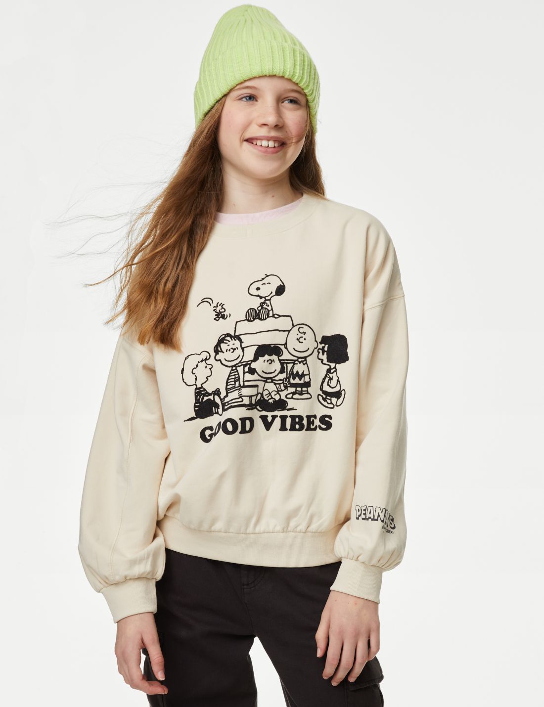 Snoopy™ Yuvarlak Yaka Sweatshirt (6-16 Yaş)