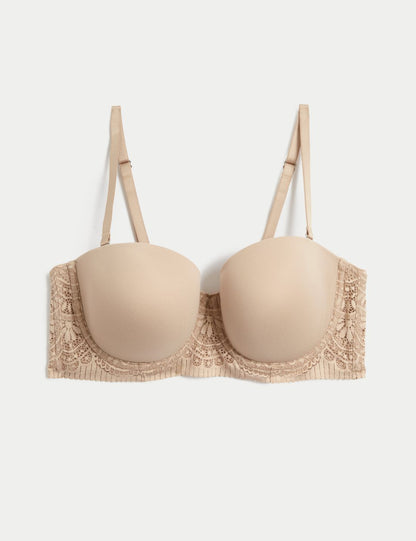Body Soft:trade_mark: Dantel Detaylı Straplez Sütyen