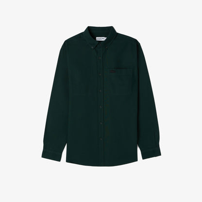 Lacoste Erkek Regular Fit Düğmeli Yaka Yeşil Gömlek