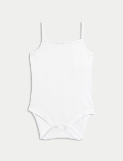 Saf Pamuklu 5'li Askılı Bodysuit (0-3 Yaş)