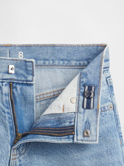 Mavi Mid Rise Longline Denim Şort
