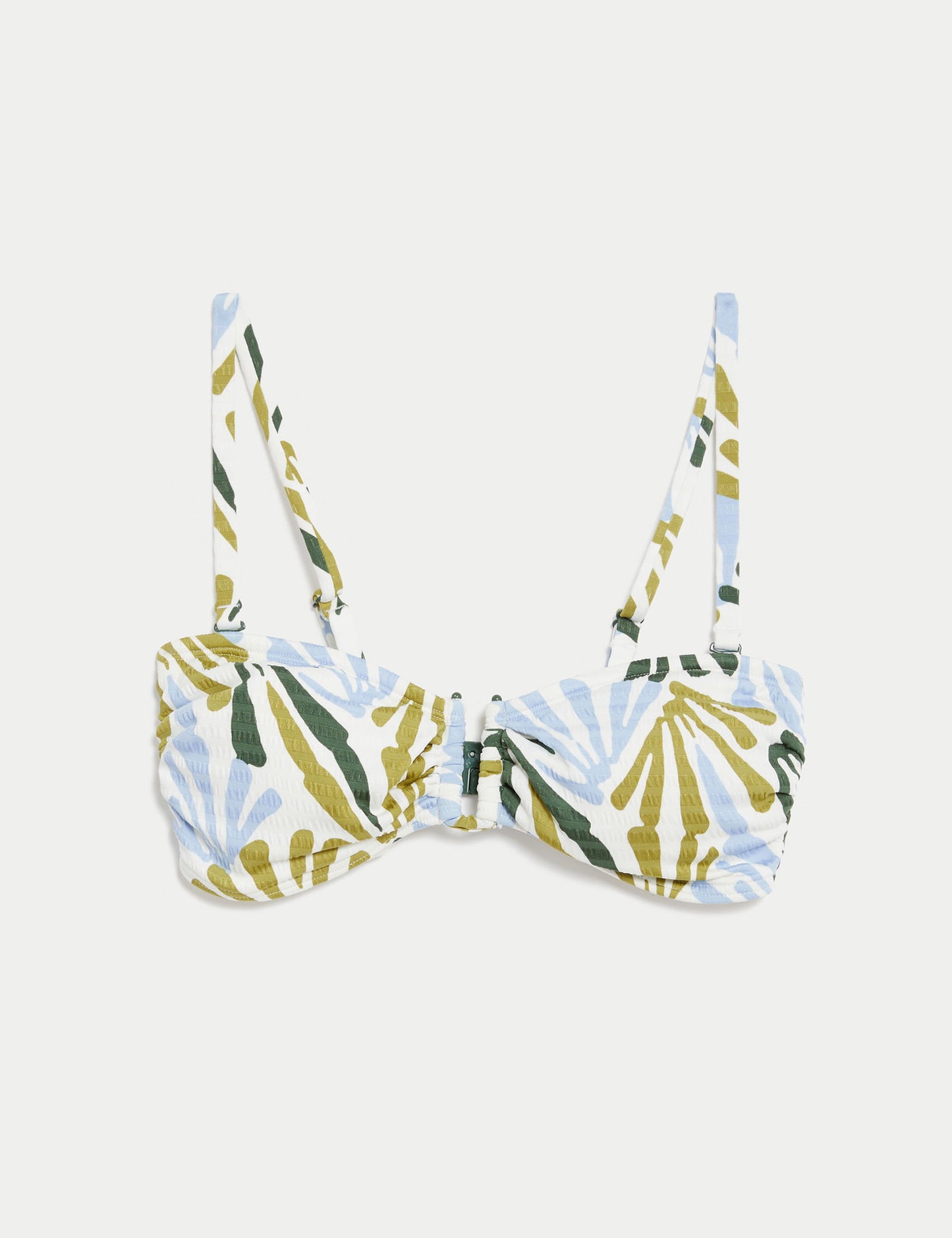 Çizgili Bandeau Bikini Üstü