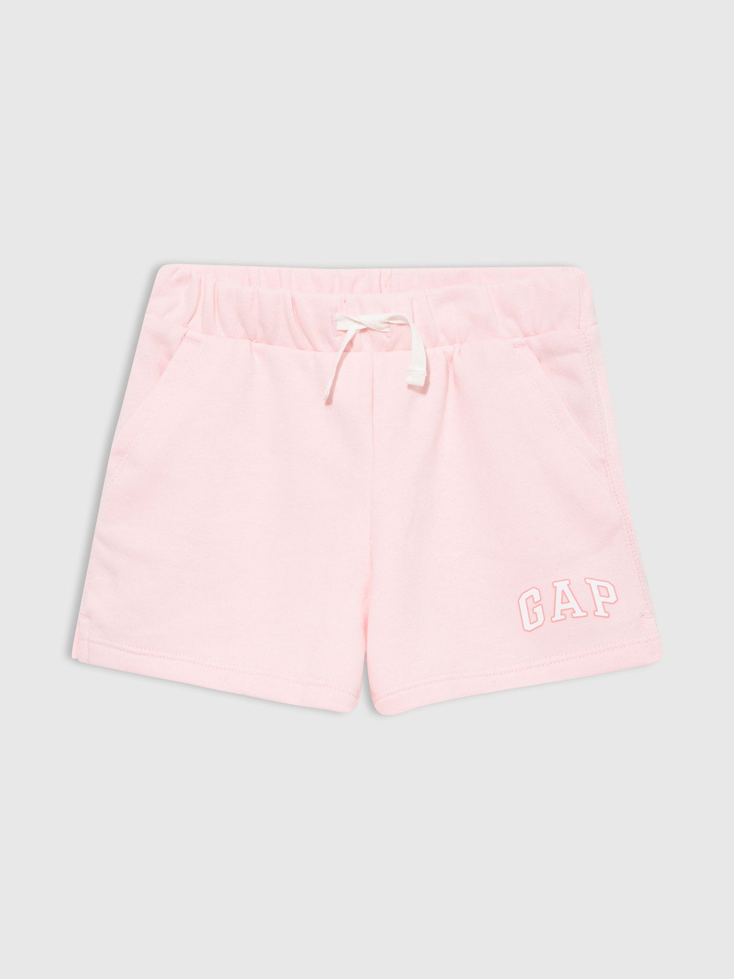 Açık Pembe Gap Logo Fransız Havlu Kumaş Şort