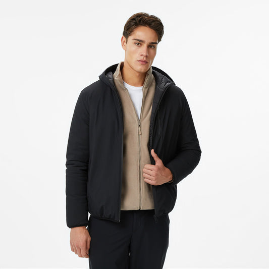 Nautica Erkek Siyah Regular Fit Çift Taraflı Mont