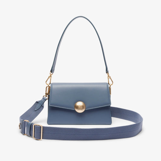 Lacoste Tennis Bliss Kadın Deri Gri Omuz Çantası