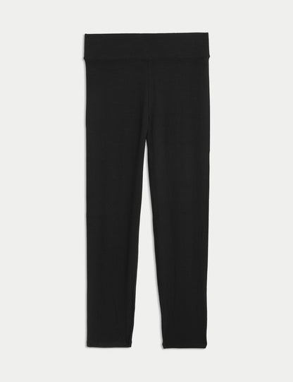 Skinny Fit Yüksek Bel Crop Tayt