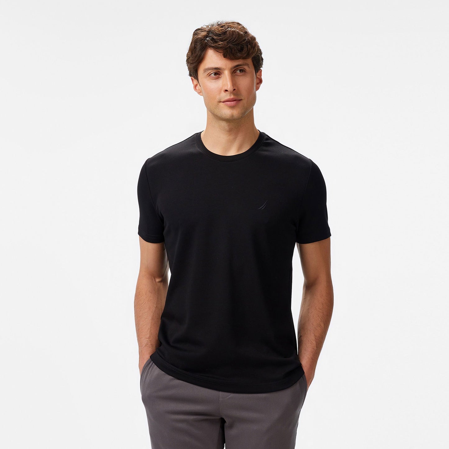 Nautica Erkek Siyah Classic Fit T-shirt