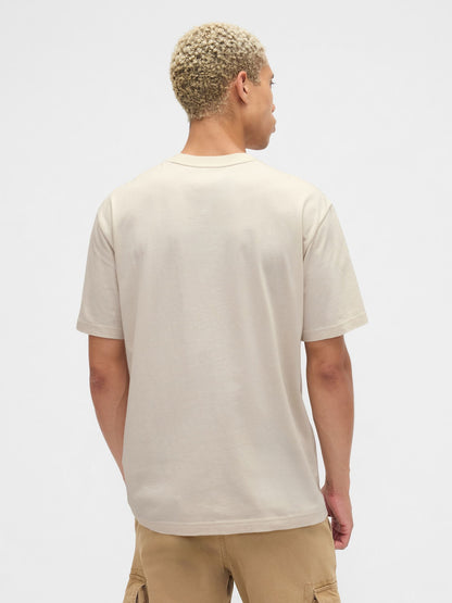 Bej Wb™ Everyday Soft Relaxed Grafik T-shirt