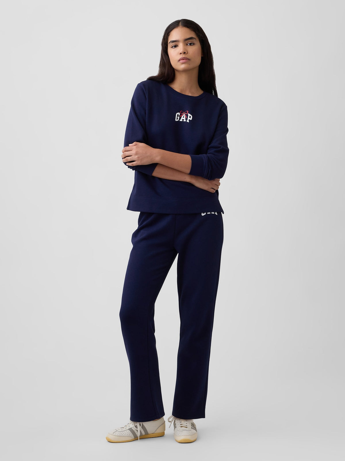 Lacivert Gap Logo Pull-on Slim Eşofman Altı