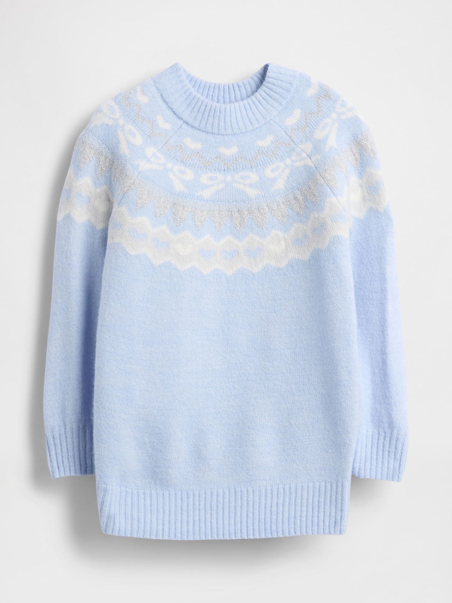 Açık Mavi Baby & Toddler Fair Isle Elbise Kazak