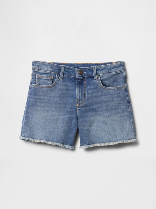 Mavi Denim Midi Şort