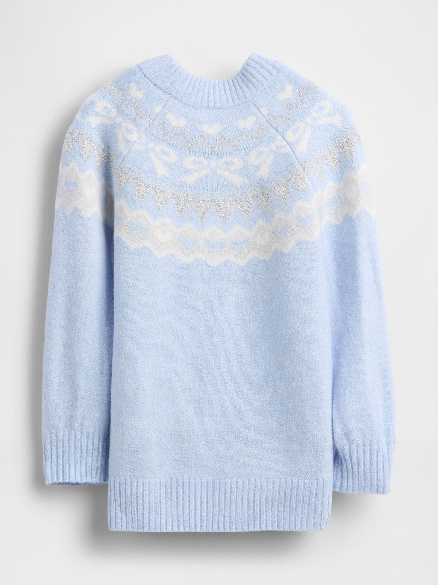 Açık Mavi Baby & Toddler Fair Isle Elbise Kazak