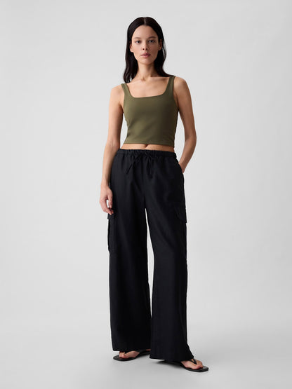 Haki Compact Jersey Crop Atlet
