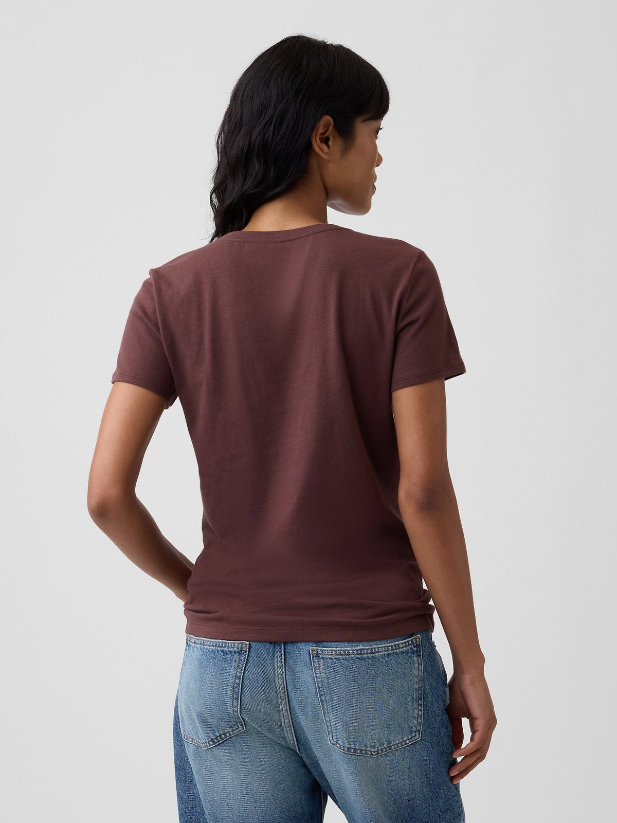 Kahverengi Gap Logo T-shirt