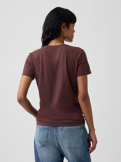 Kahverengi Gap Logo T-shirt