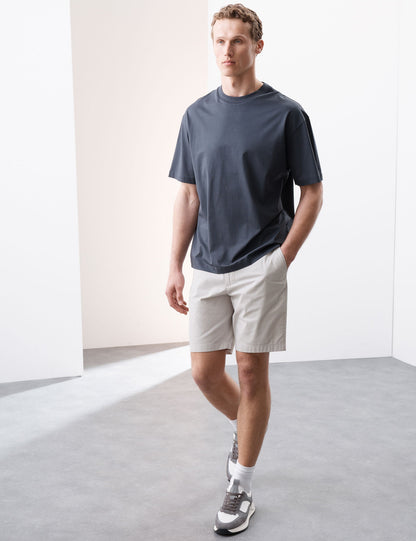 Pamuk Karışımlı Regular Fit Lightweight Chino Şort