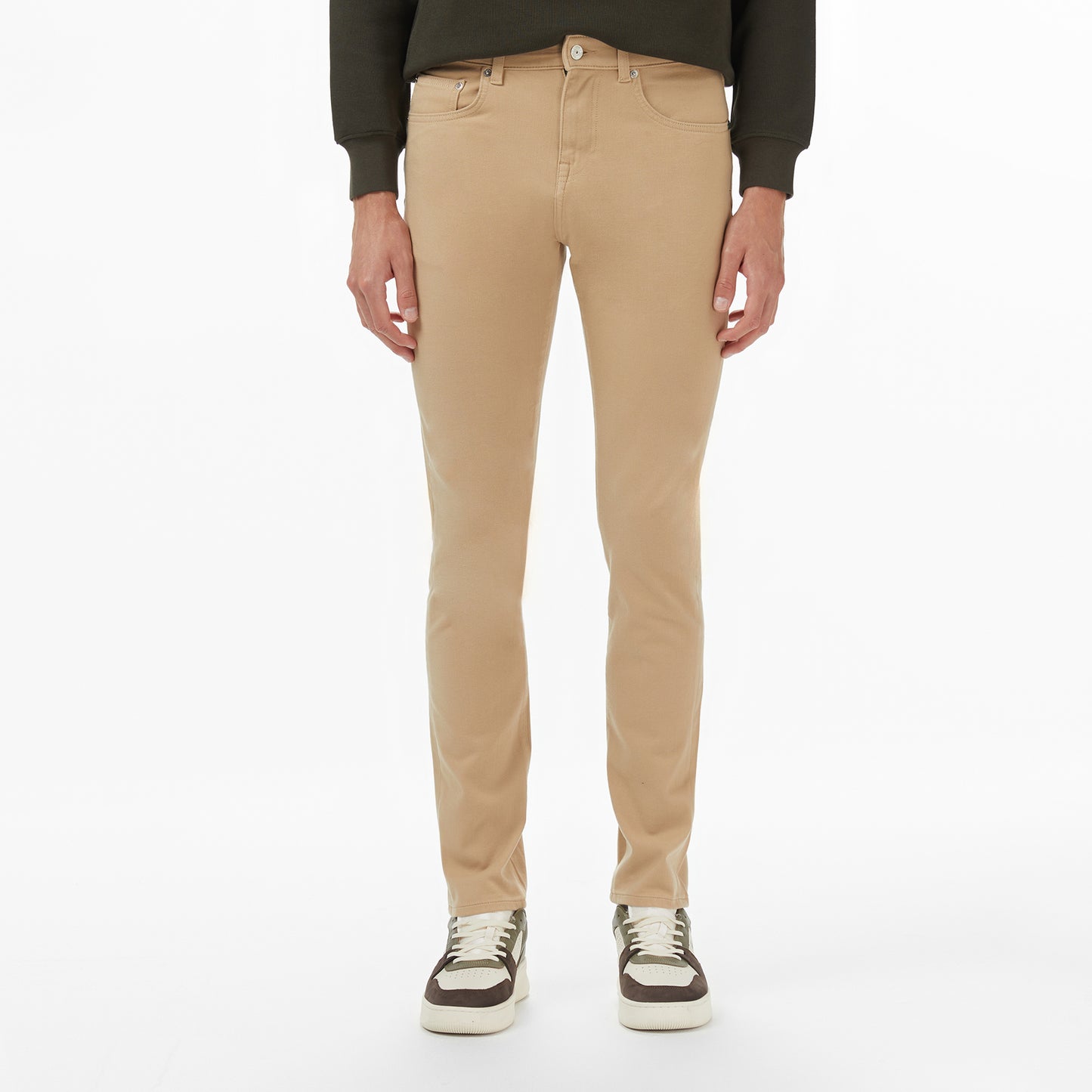 Lacoste Erkek Slim Fit Bej Jean Pantolon