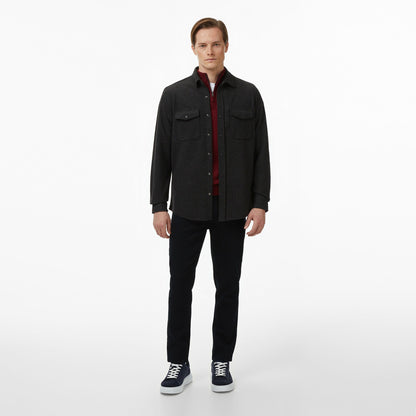 Nautica Erkek Gri Classic Fit Gömlek