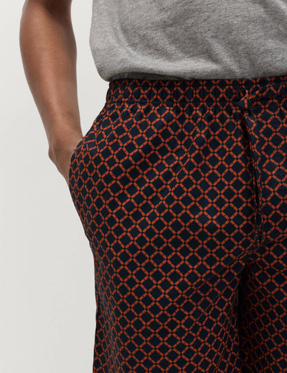Geometrik Desenli Pijama Takımı