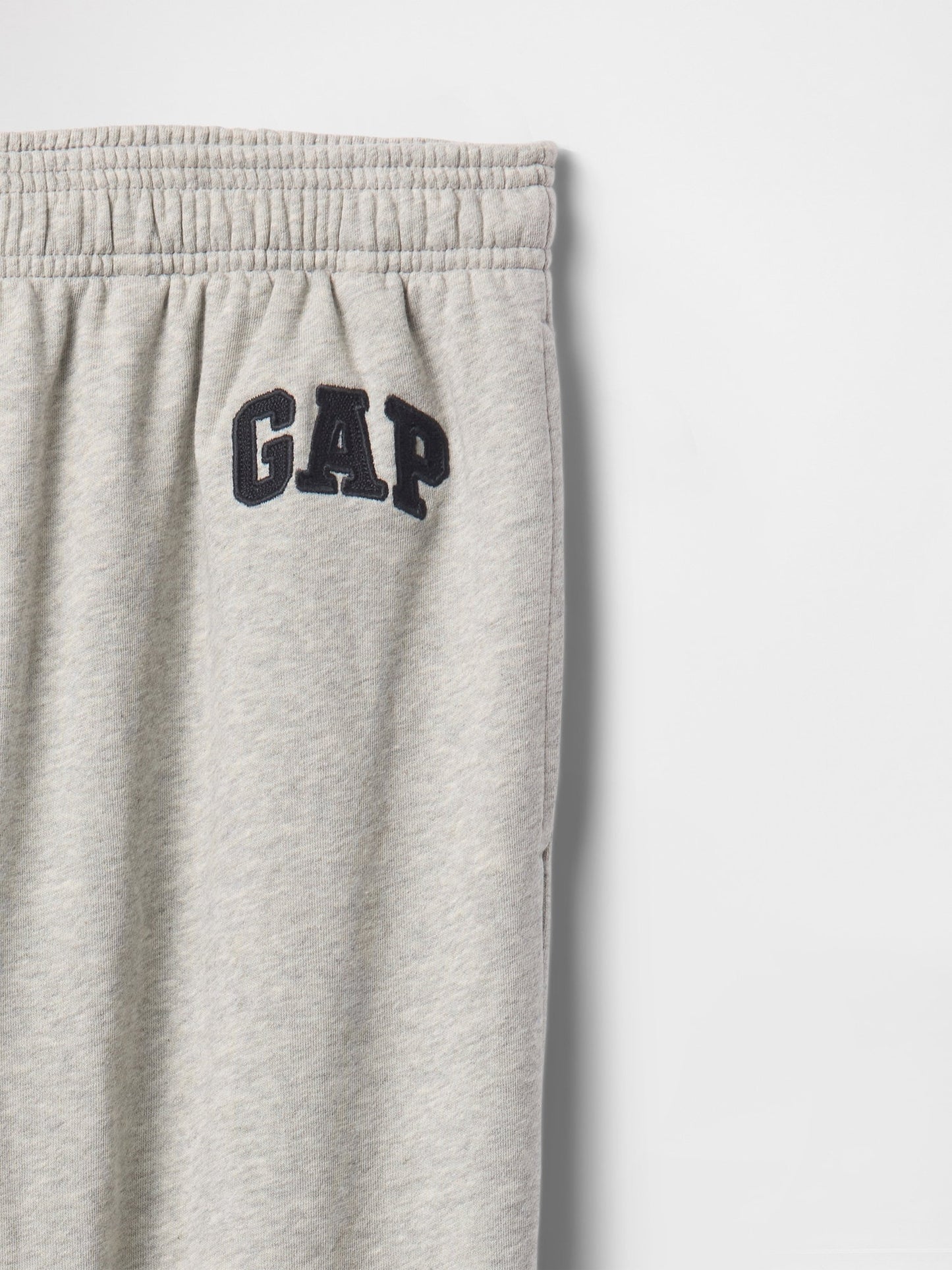 Gri Gap Logo Fransız Havlu Kumaş Jogger Eşofman Altı