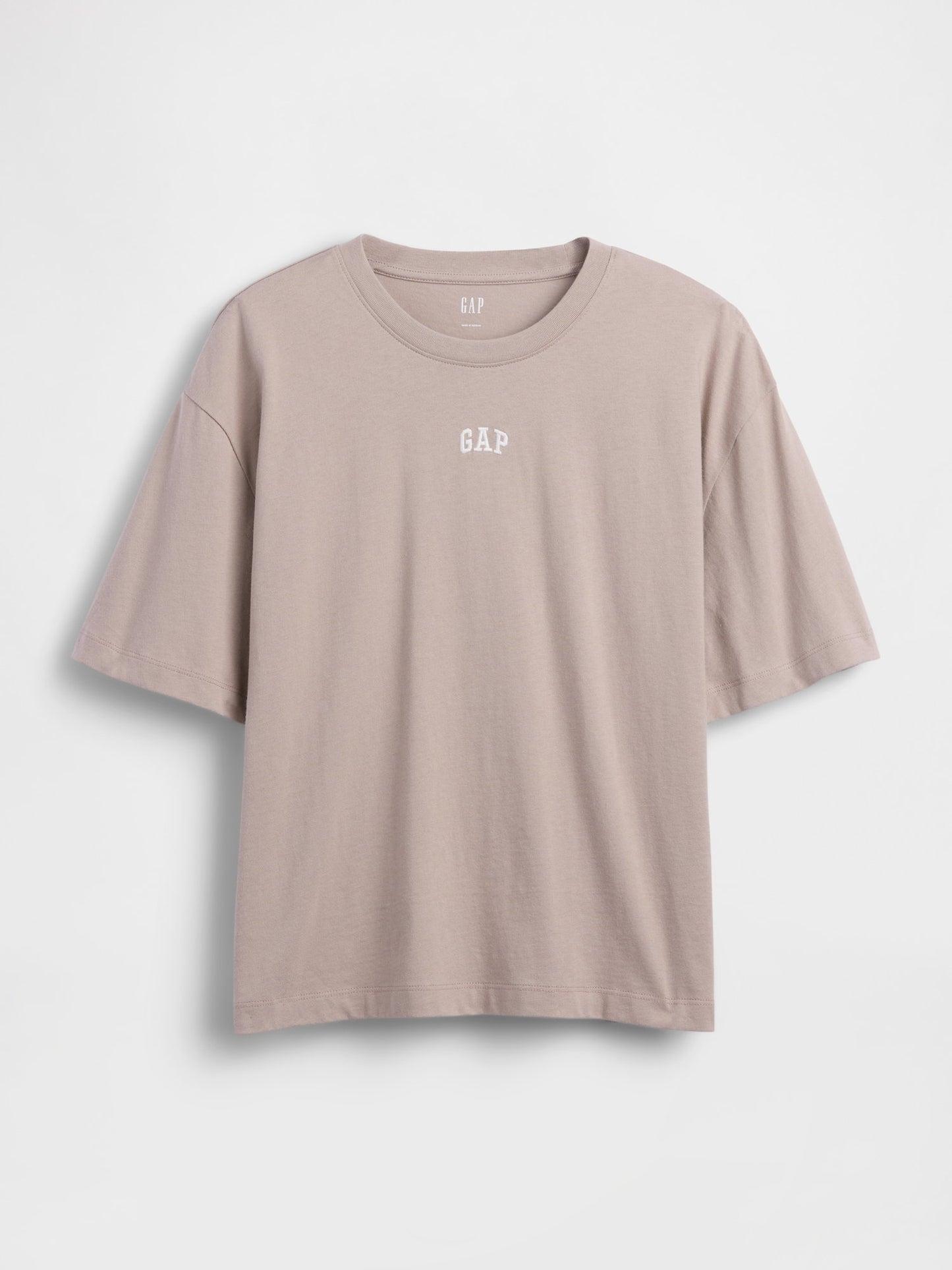Açık Kahverengi Oversized Gap Logo Tunik T-shirt