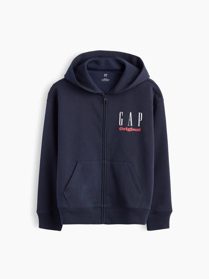 Lacivert Vintagesoft Logo Fermuarlı Sweatshirt
