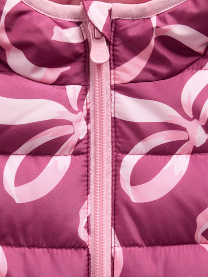 Pembe Şişme Puffer Mont