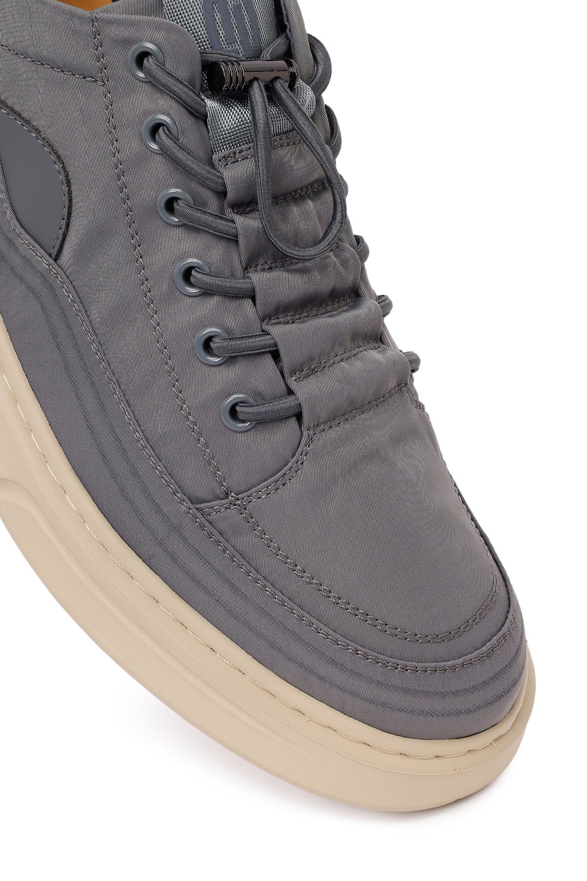 Derimoz Zero Erkek Gri Bağcıklı Kumaş Sneaker