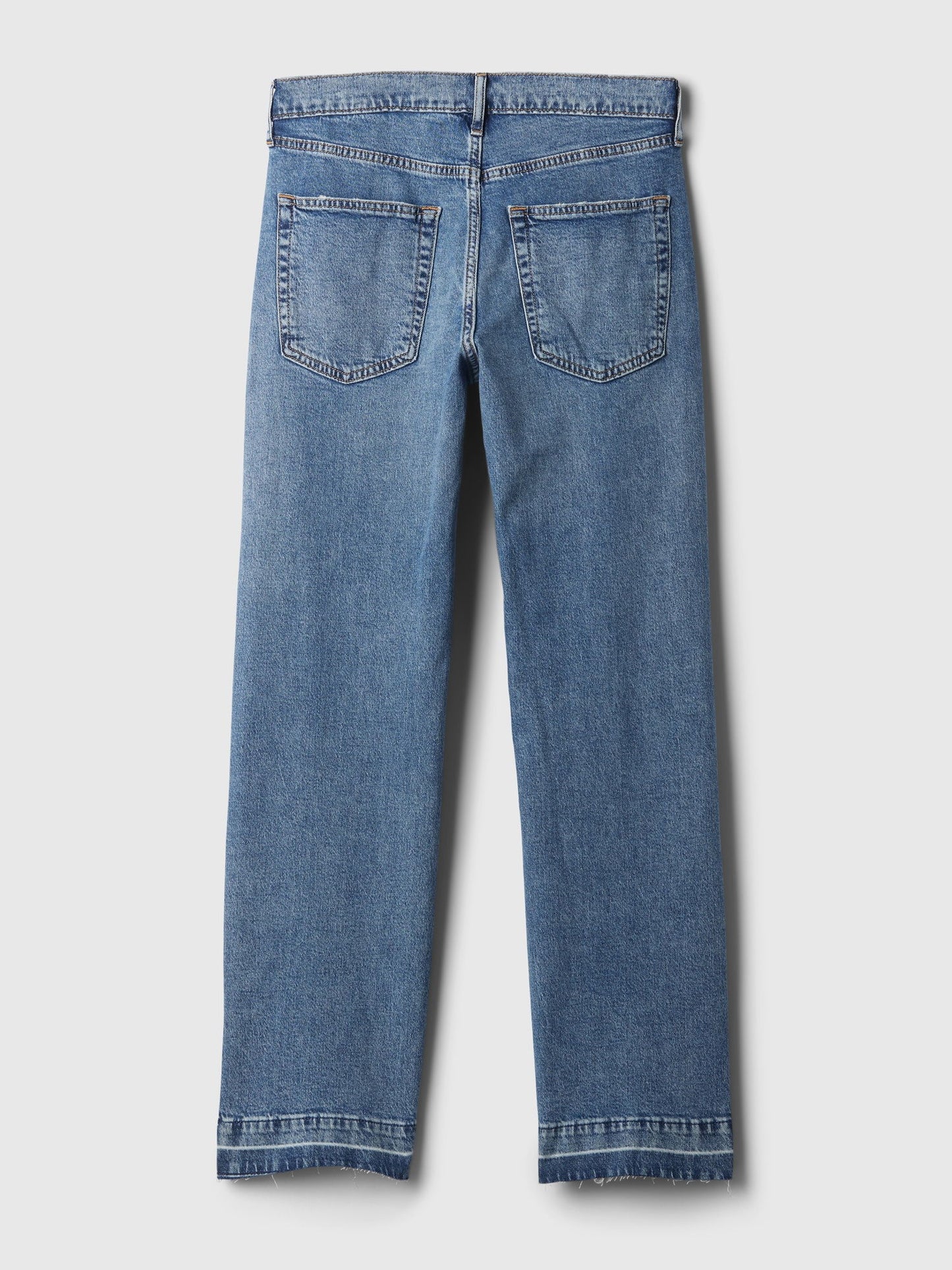 Koyu Mavi Mid Rise Cotton '90s Loose Jean Pantolon