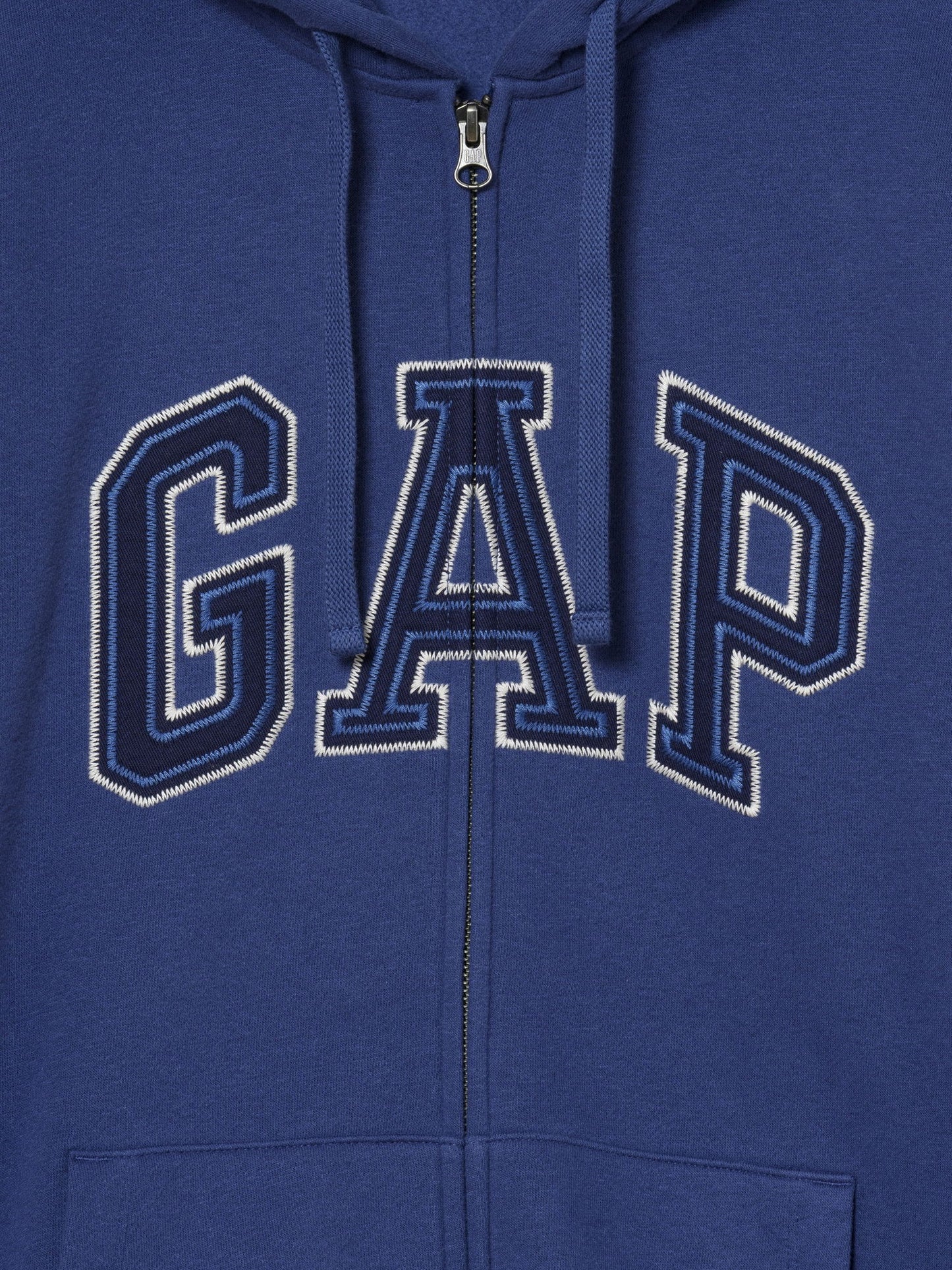 Koyu Mavi Vintagesoft Arch Logo Tam Fermuarlı Sweatshirt