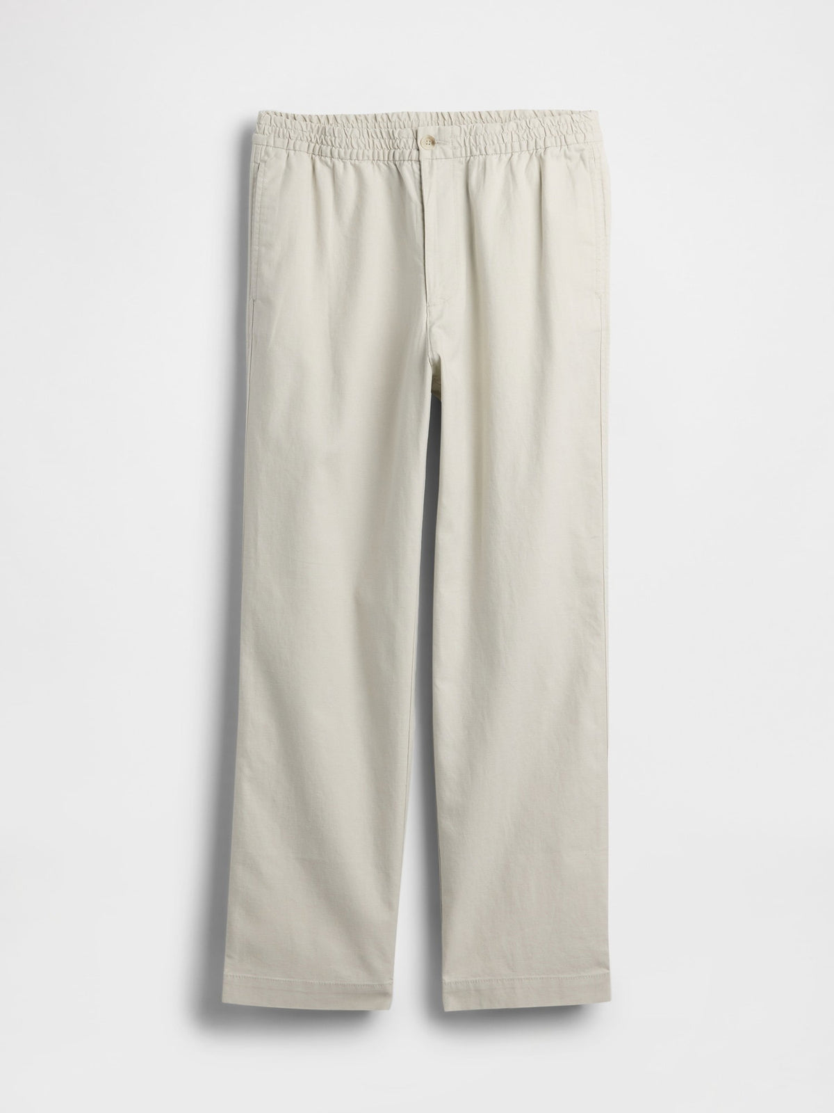 Siyah Keten Karışımlı Relaxed Taper Easy Pantolon