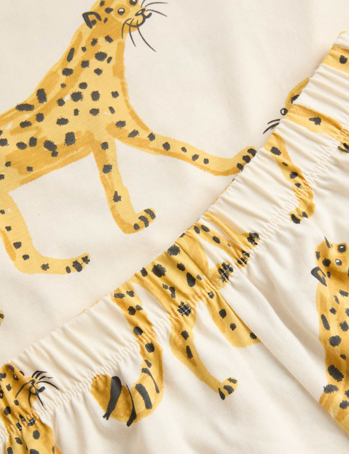 Saf Pamuklu Desenli Pijama Takımı