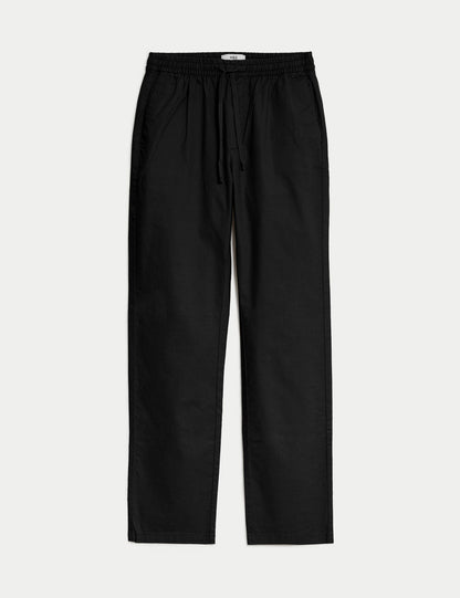 Tapered Fit Keten Pantolon