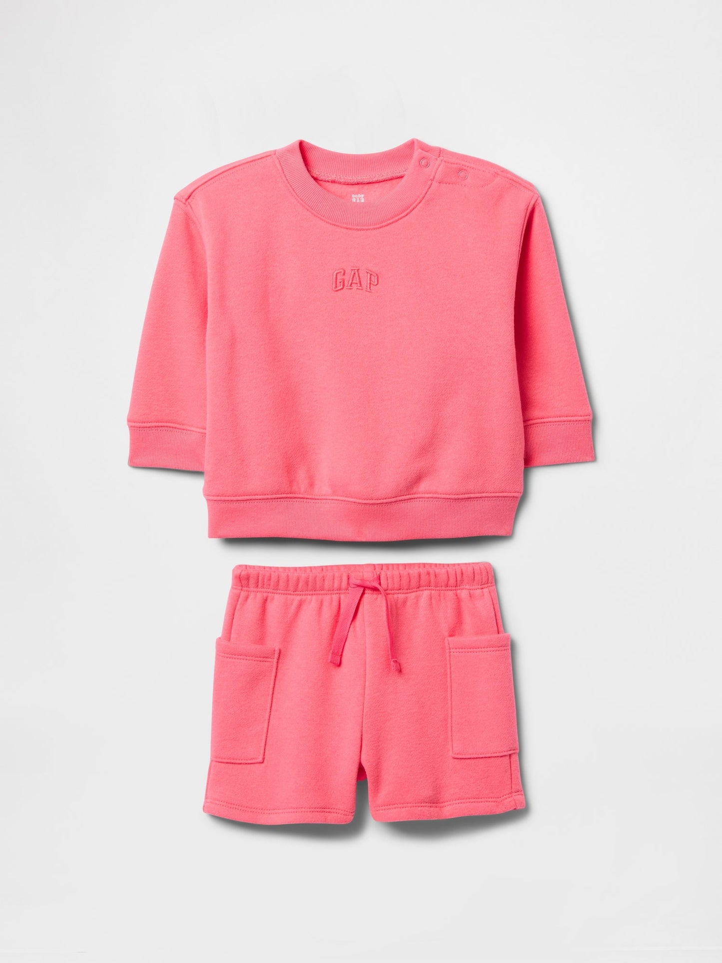Pembe VintageSoft Gap Logo Fleece Outfit Set