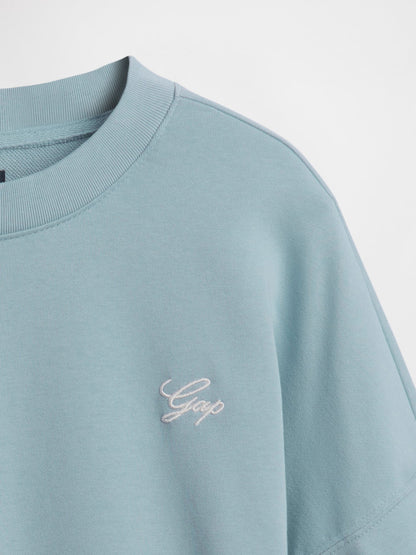 Açık Mavi Vintagesoft Gap Logo Bungee Sweatshirt